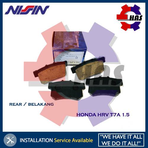 Honda HRV HRV T7A 1.5 Nissin Rear Brake Pad