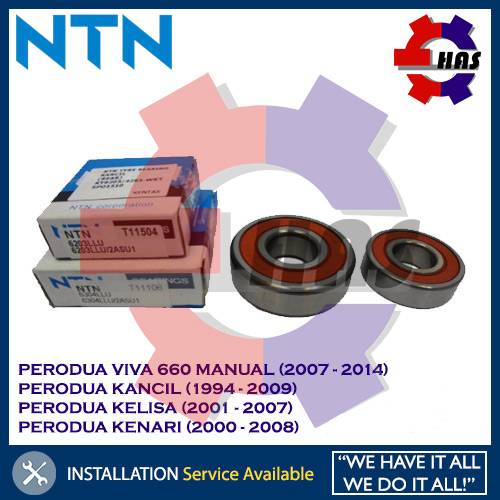 NTN Japan Rear Wheel Bearing Perodua Kancil Viva 660 NON ABS Kelisa